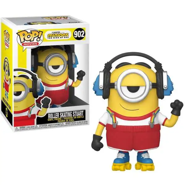 Funko Despicable Me Minions: The Rise of Gru POP! Movies Roller Skating Stuart Vinyl Figure #902 [Damaged Package]