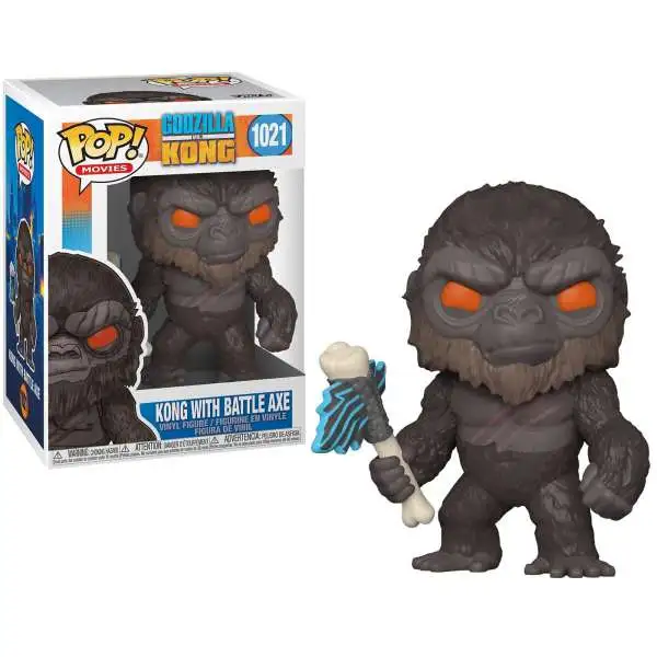 Funko Godzilla Vs Kong POP! Movies Kong with Battle Axe Vinyl Figure #1021 [Damaged Package]