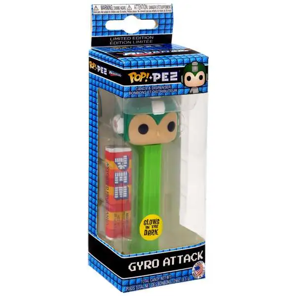 Funko Mega Man POP! PEZ Gyro Attack Exclusive Candy Dispenser [Glow-in-the-Dark]