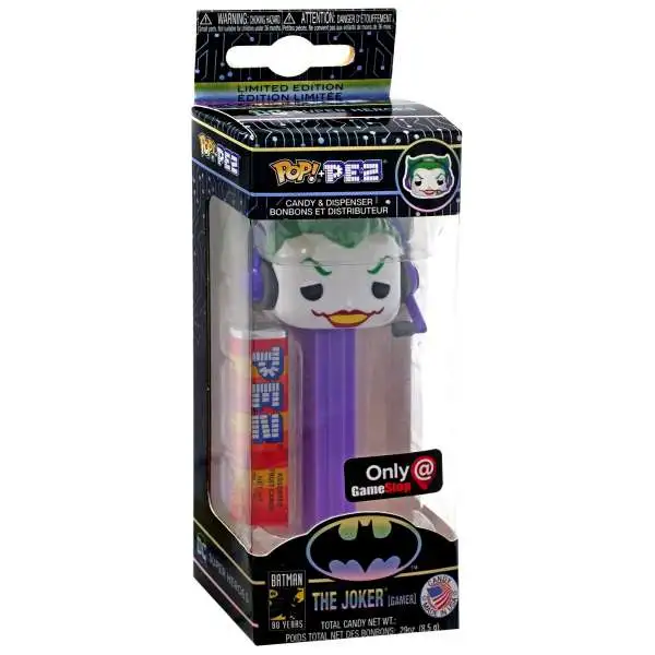 Funko DC Batman 80th POP! PEZ The Joker Exclusive Candy Dispenser [Gamer, Purple]