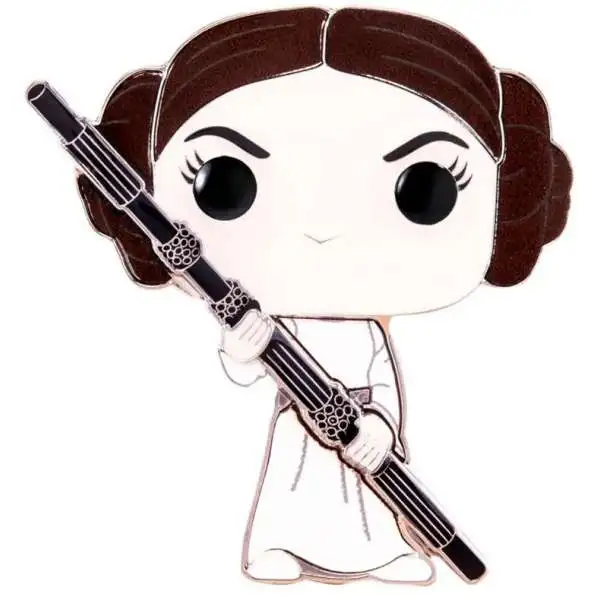 Funko Star Wars POP! Pin Princess Leia 3.5-Inch Large Enamel Pin