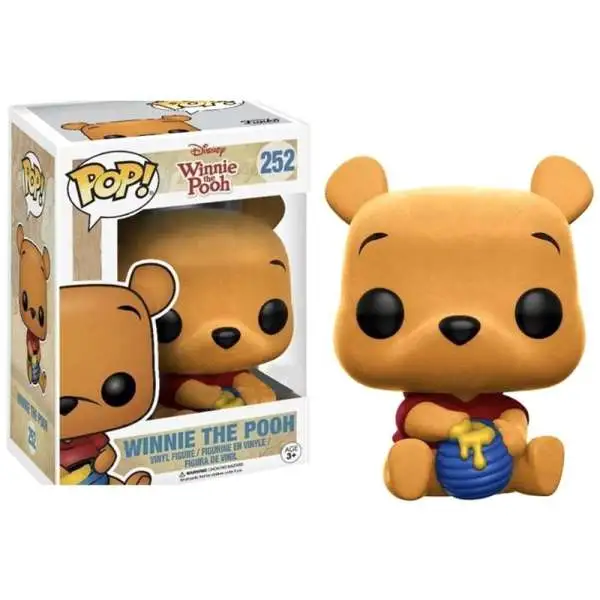 Funko POP! Disney Winnie The Pooh Exclusive Vinyl Figure #252 [Seated, Flocked, Damaged Package]