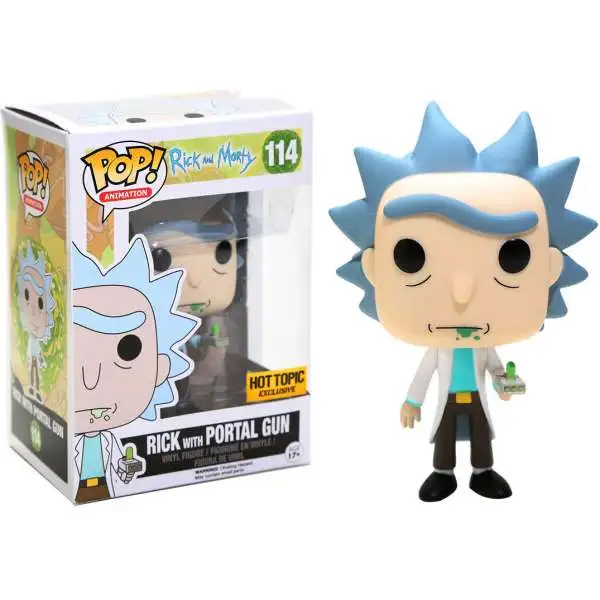 Funko Rick & Morty POP! Animation Rick with Portal Gun Exclusive Vinyl Figure #114 [Damaged Package]