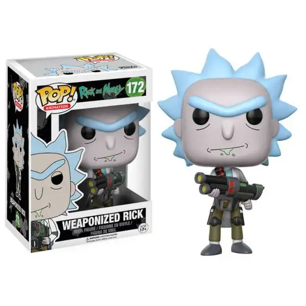 Funko Rick & Morty POP! Animation Weaponized Rick Vinyl Figure #172 [Closed Mouth, Regular Version, Damaged Package]