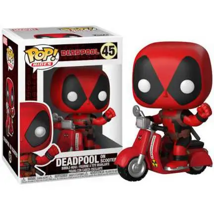 Funko Marvel POP! Rides Deadpool Vinyl Figure #48 [On Scooter, Damaged Package]
