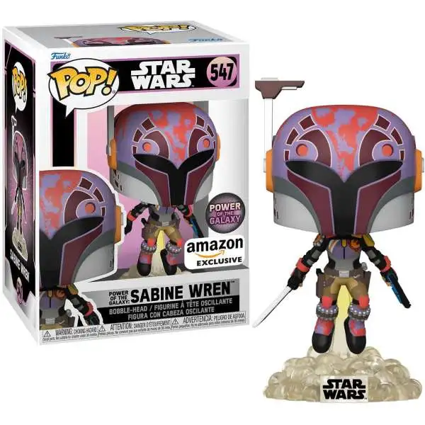 Funko Power of the Galaxy POP! Star Wars Sabine Wren Exclusive Vinyl Bobble Head #547 [with Darksaber]