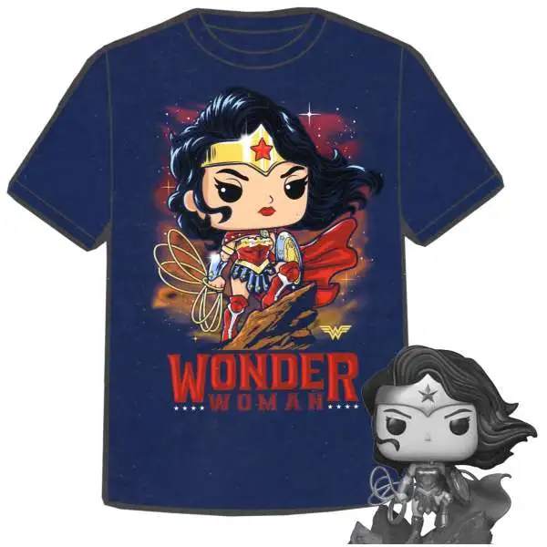 Funko DC Collection by Jim Lee POP! Tees Wonder Woman Exclusive Vinyl Figure & T-Shirt [X-Large]