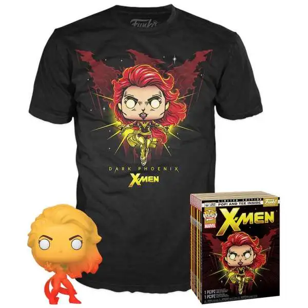 Funko Marvel X-Men POP! Tees Dark Phoenix Exclusive Vinyl Figure & T-Shirt [Medium]