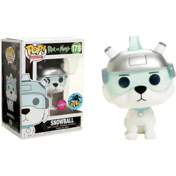 Funko Rick & Morty POP! Animation Snowball Exclusive Vinyl Figure #178 [Flocked]