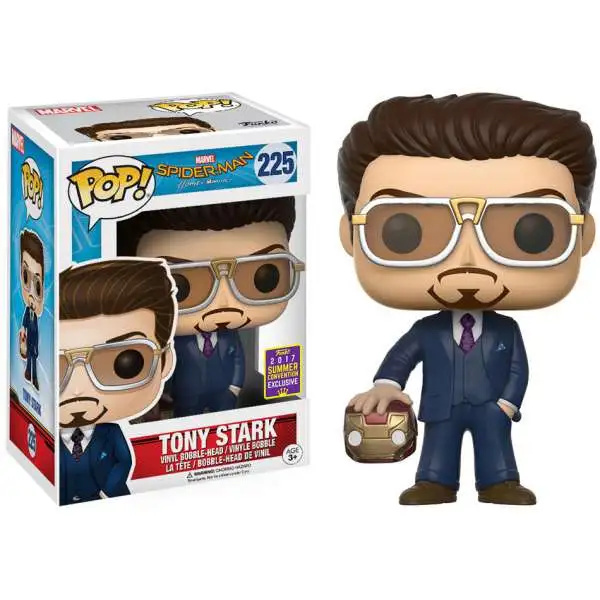 Funko Spider-Man: Homecoming POP! Marvel Tony Stark Exclusive Vinyl Bobble Head #225 [with Helmet]