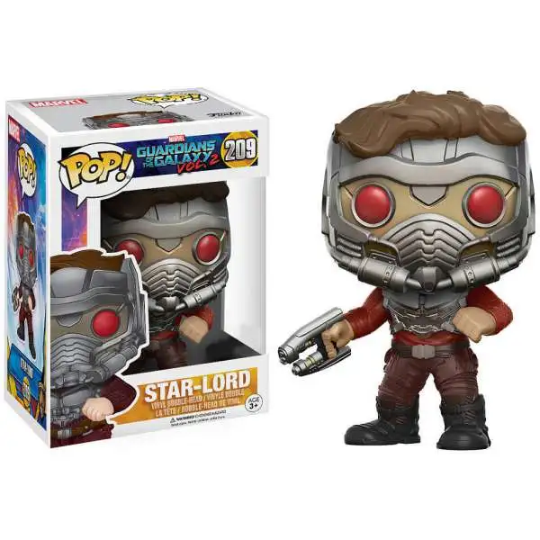 Funko Guardians of the Galaxy Vol. 2 POP! Marvel Star-Lord Exclusive Vinyl Bobble Head #209 [One Blaster, Armor, Damaged Package]