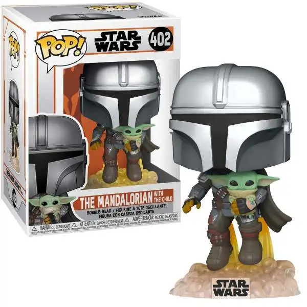Funko POP! Star Wars The Mandalorian with The Child Vinyl Figure #402 [Flying with Jet Pack, Damaged Package]