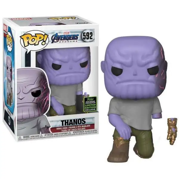Funko Avengers Endgame POP! Marvel Thanos Exclusive Vinyl Bobble Head #592 [Detachable Arm]