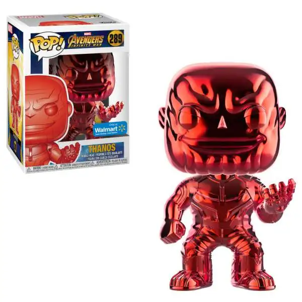 Funko Marvel Universe Avengers Infinity War POP! Marvel Thanos Exclusive Vinyl Figure #289 [Red Chrome, Damaged Package]