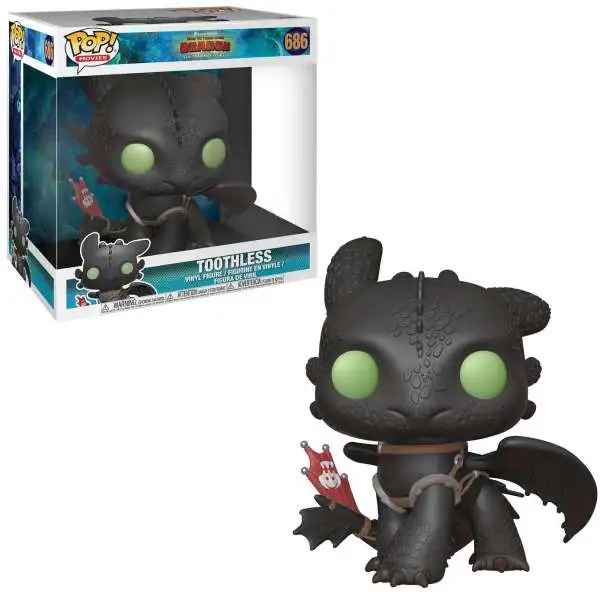 Funko How to Train Your Dragon The Hidden World POP! Movies Toothless Exclusive 10-Inch Vinyl Figure #686 [Super-Sized, Damaged Package]