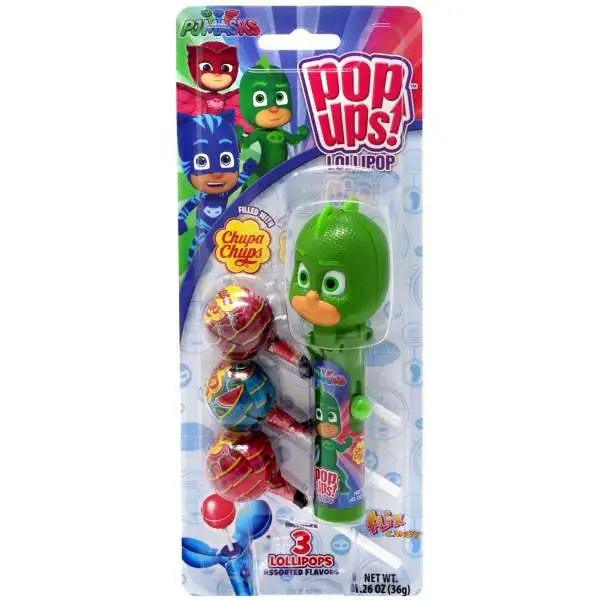 Disney Junior Pop Ups! Chupa Chups Gekko Lollipop [Includes 3 Lollipops!]