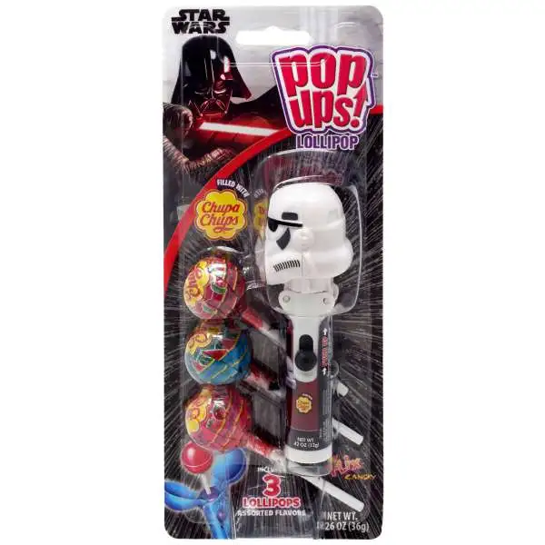 Star Wars Pop Ups! Chupa Chups Stormtrooper Lollipop [Includes 3 Lollipops!]