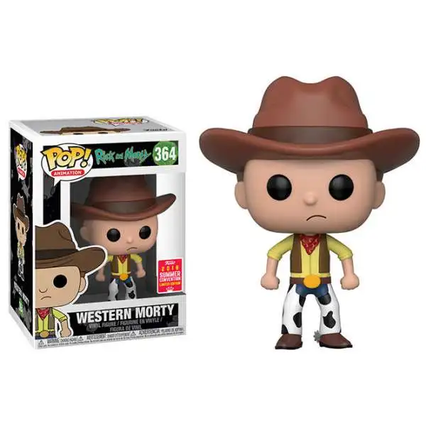 Funko Rick & Morty POP! Animation Western Morty Exclusive Vinyl Figure #364 [Damaged Package]