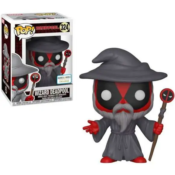 Funko POP! Marvel Wizard Deadpool Exclusive Vinyl Bobble Head #324