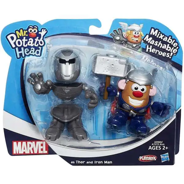 Marvel Playskool Mixable, Mashable Heroes! Iron Man & Thor Mr. Potato Head