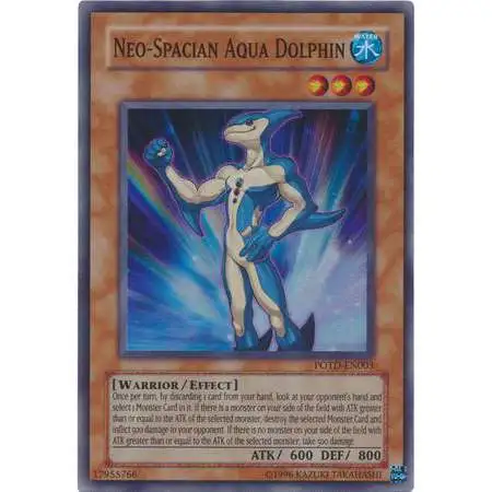 YuGiOh GX Trading Card Game Power of the Duelist Super Rare Neo-Spacian Aqua Dolphin POTD-EN003