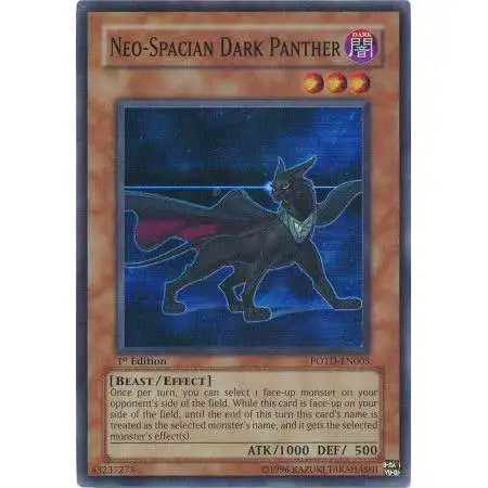YuGiOh GX Trading Card Game Power of the Duelist Super Rare Neo-Spacian Dark Panther POTD-EN005