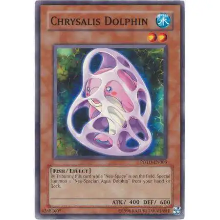 YuGiOh GX Trading Card Game Power of the Duelist Common Chrysalis Dolphin POTD-EN006