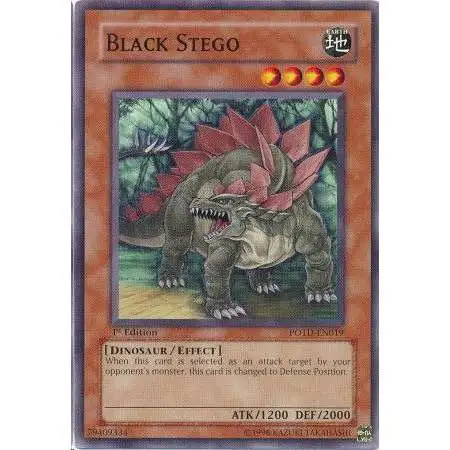 YuGiOh GX Trading Card Game Power of the Duelist Common Black Stego POTD-EN019