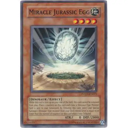 YuGiOh GX Trading Card Game Power of the Duelist Common Miracle Jurassic Egg POTD-EN021