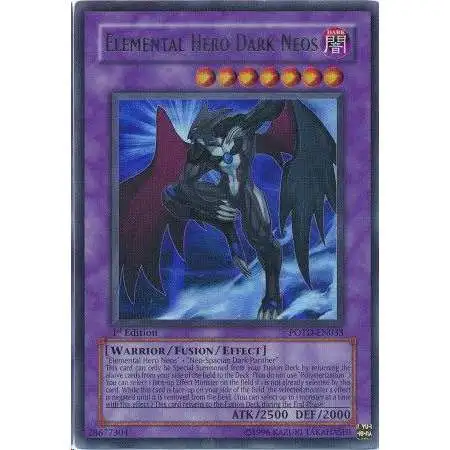 YuGiOh Trading Card Game Power of the Duelist Ultra Rare Elemental Hero Dark Neos POTD-EN033