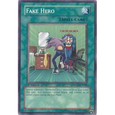 YuGiOh GX Trading Card Game Power of the Duelist Common Fake Hero POTD-EN038