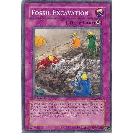 YuGiOh GX Trading Card Game Power of the Duelist Common Fossil Excavation POTD-EN058