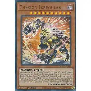 YuGiOh Power of the Elements Ultra Rare Therion Irregular POTE-EN009