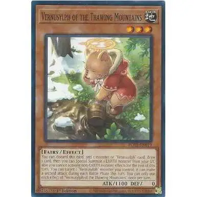 YuGiOh Power of the Elements Common Vernusylph of the Thawing Mountains POTE-EN019