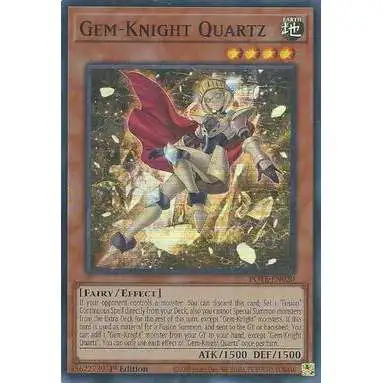 YuGiOh Power of the Elements Super Rare Gem-Knight Quartz POTE-EN020