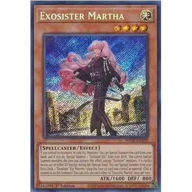 YuGiOh Power of the Elements Secret Rare Exosister Martha POTE-EN025