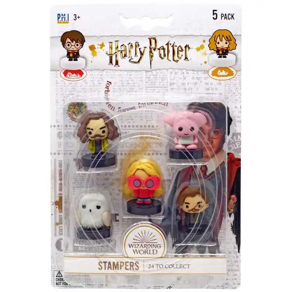 Harry Potter Luna Lovegood, Sirius Black, Dobby, Hedwig & Remus Lupin Stamper 5-Pack