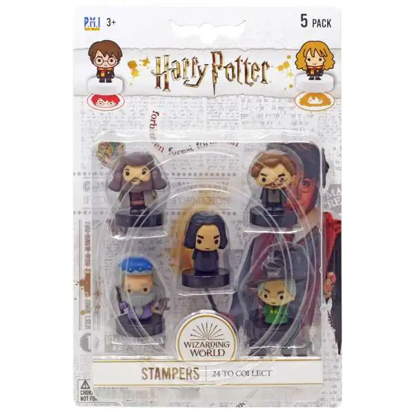 Harry Potter Severus Snape, Rubeus Hagrid, Remus Lupin, Albus Dumbledore & Albus Dumbledore Stamper 5-Pack
