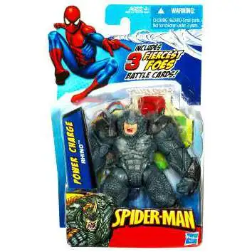 Spider-Man 2010 Power Charge Rhino Action Figure