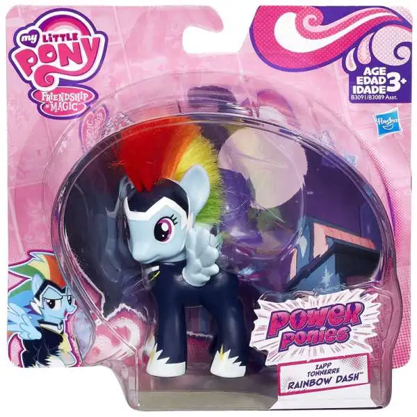 My Little Pony Friendship is Magic Power Ponies Rainbow Dash Exclusive Figure [Zapp, Loose]