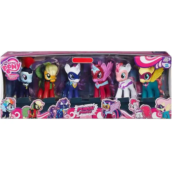 My Little Pony Friendship is Magic Power Ponies Exclusive Figure 6-Pack [Damaged Package]