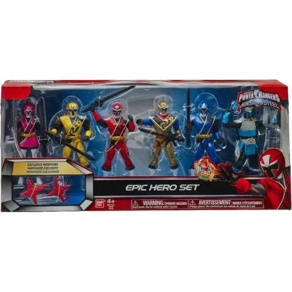 Power Rangers Ninja Steel Epic Hero Set Action Figure 6-Pack [Damaged Package]