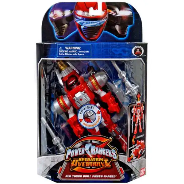 Power Rangers Operation Overdrive Red Turbo Drill Power Ranger Action Figure
