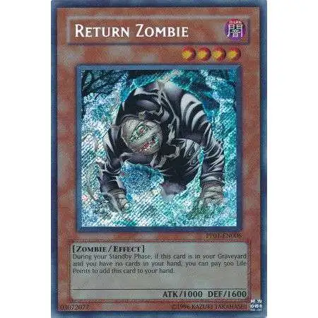 YuGiOh Trading Card Game Premium Pack 1 Secret Rare Return Zombie PP01-EN006
