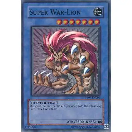 YuGiOh Trading Card Game Premium Pack 2 Super Rare Super War Lion PP02-EN001