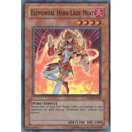 YuGiOh Trading Card Game Premium Pack 2 Super Rare Elemental Hero Heat Lady PP02-EN008