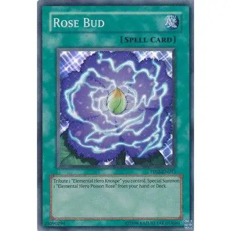 YuGiOh GX Trading Card Game Premium Pack 2 Super Rare Rose Bud PP02-EN011