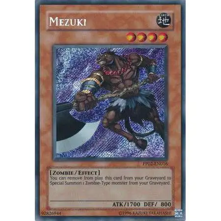 YuGiOh Trading Card Game Premium Pack 2 Secret Rare Mezuki PP02-EN016