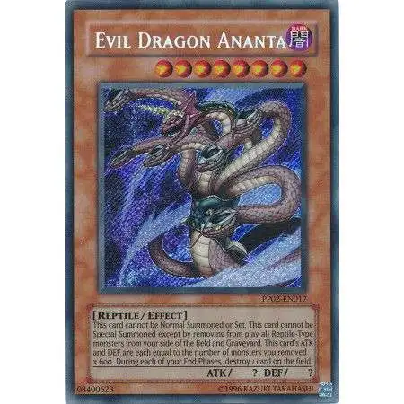 YuGiOh Trading Card Game Premium Pack 2 Secret Rare Evil Dragon Ananta PP02-EN017