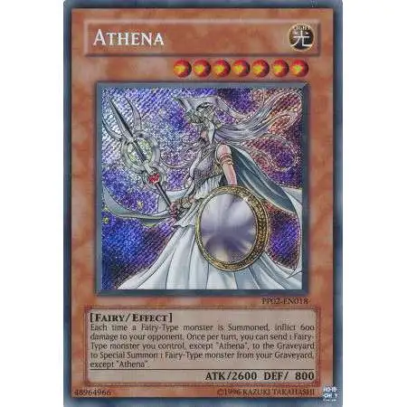 YuGiOh Trading Card Game Premium Pack 2 Secret Rare Athena PP02-EN018